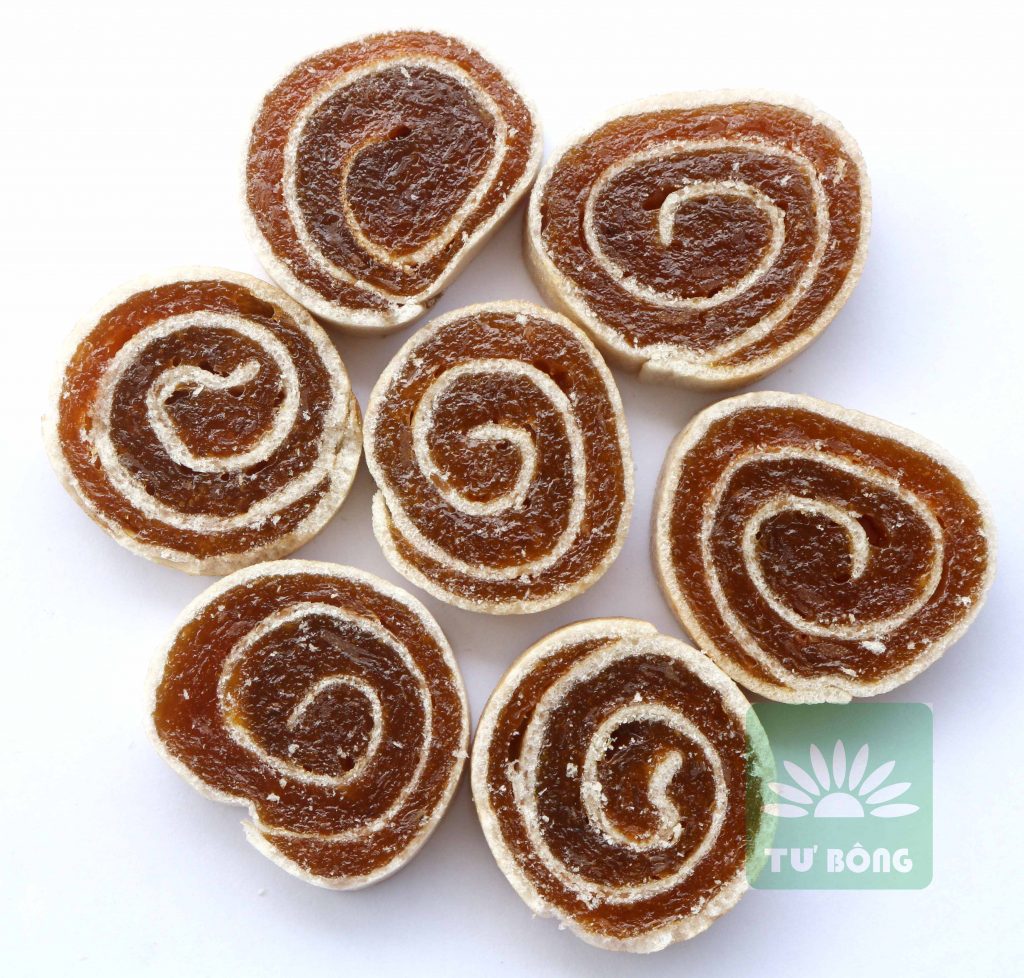Khóm cuộn bánh phồng
