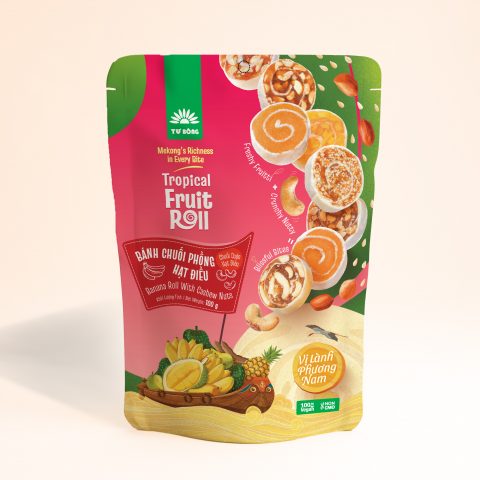 Bánh chuối phồng hạt điều 100g