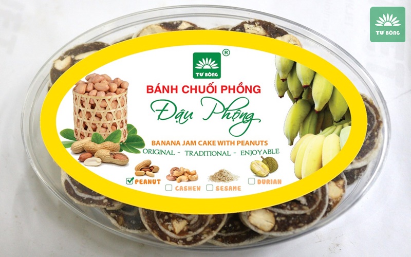 đặc sản bánh kẹo Đồng Tháp Chuối ngào cuộn bánh phồng là món đặc sản Đồng Tháp lâu đời