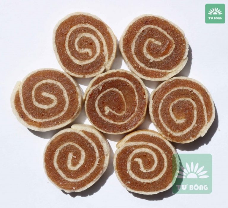 Khoanh bánh cuộn được làm từ 100% trái cây chín